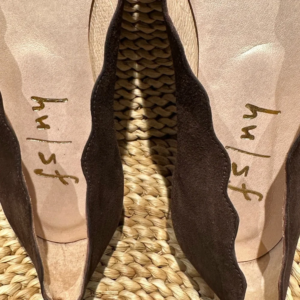 French Sole fs/ny Jigsaw Brown Suede Ballet Flats, Size 8.5 B Orig $220 - Picture 11 of 12